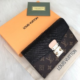 Louis Vuitton Pallas Wallet Python Black