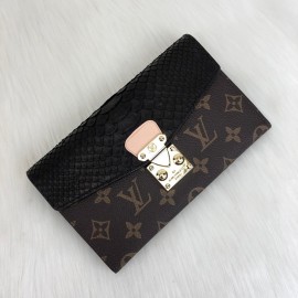 Louis Vuitton Pallas Wallet Python Black