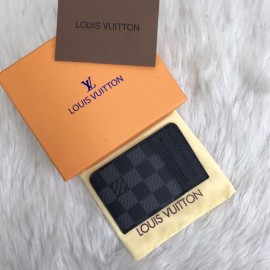 Louis Vuitton Porte Cartes Holder Damier Graphite