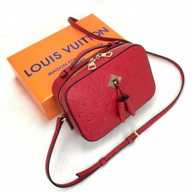 Louis Vuitton Saintonge Empreinte Red