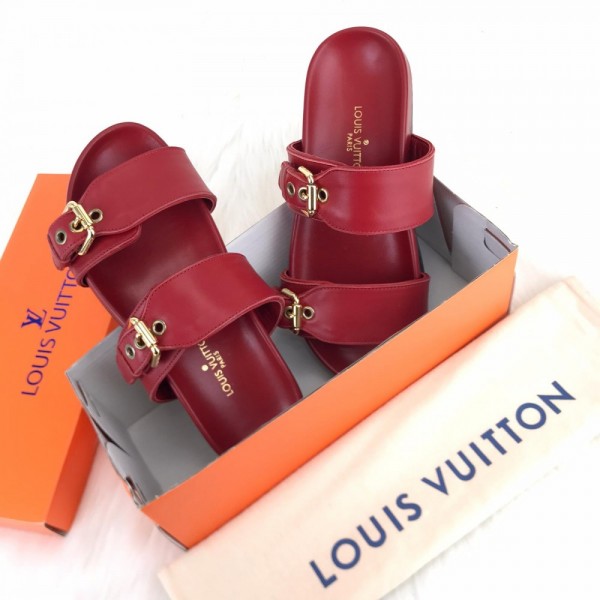 Louis Vuitton Sandal Bom Dia Red