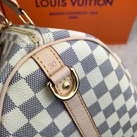 Louis Vuitton Speedy Bandouilere Damier Azure30 Cm