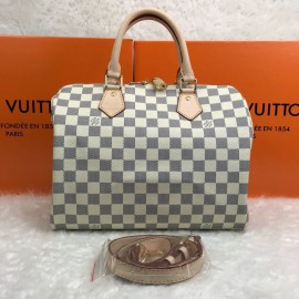 Louis Vuitton Speedy Bandouilere Damier Azure30 Cm