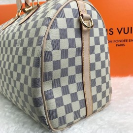 Louis Vuitton Speedy Bandouilere Damier Azure35 Cm