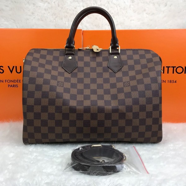 Louis Vuitton Speedy Bandouilere Damier 35 Cm