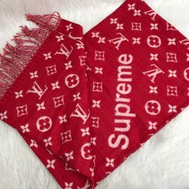 Louis Vuitton Supreme Red Scarf