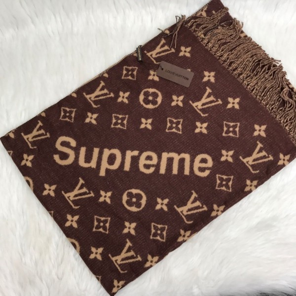 Louis Vuitton Supreme Tan Color Scarf