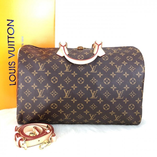 Louis Vuitton Bandouliere Speedy 40 cm brown texture