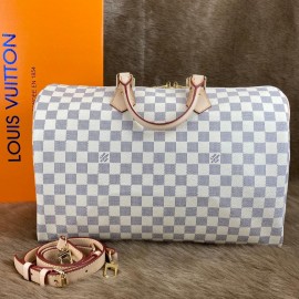 Louis Vuitton Bandouliere Speedy 40 cm white