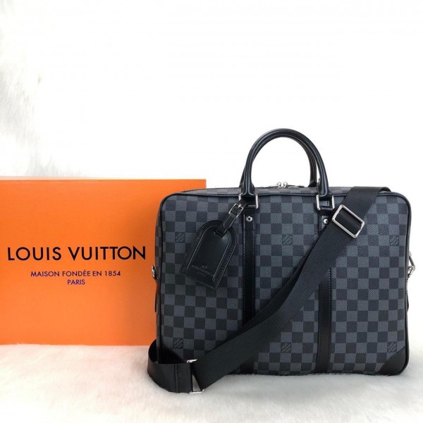 Louis Vuitton Porte Voyage Vejital Black Frame