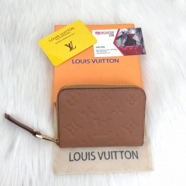 Louis Vuitton Zippy Coin Purse Tan Color