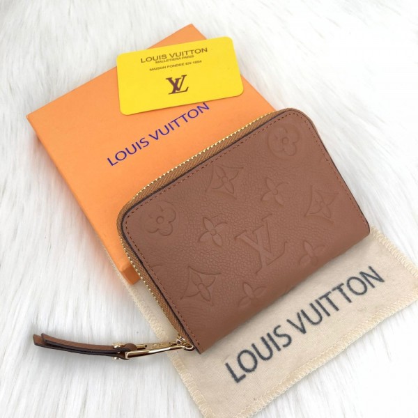 Louis Vuitton Zippy Coin Purse Tan Color