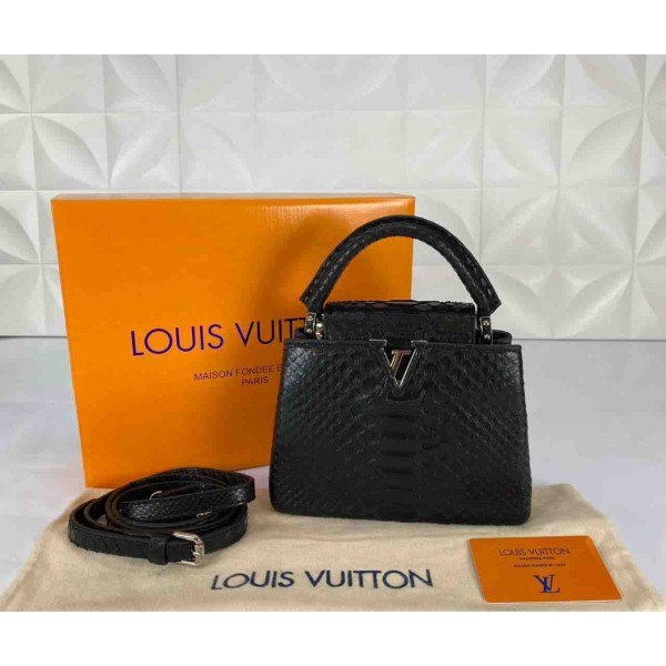 Louis Vuitton capucines mini size 3 silver