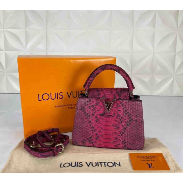 Louis Vuitton capucines mini size 1 silver