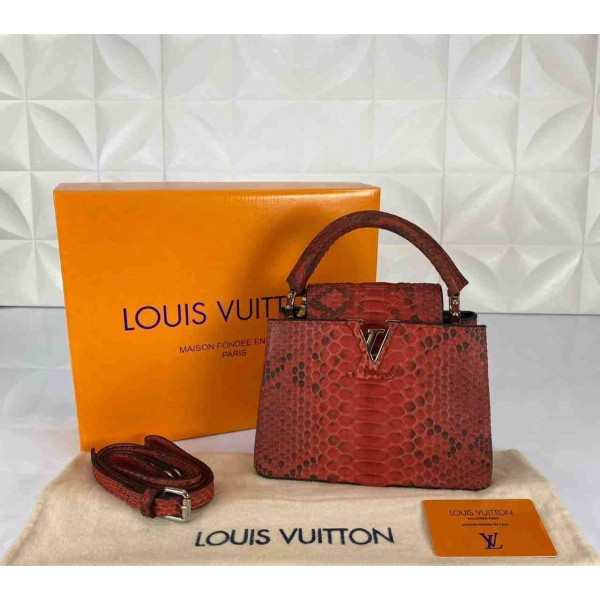 Louis Vuitton capucines mini size 4 silver