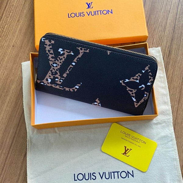 Louis Vuitton Zippy Oversized Logo Wallet