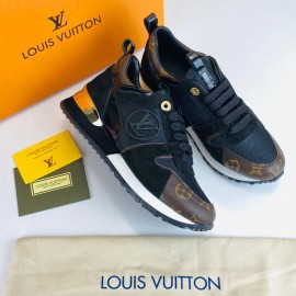 Louis voitton gold black shoes