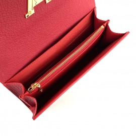 Louis Vuitton Capucines 100% genuine leather ladies wallets 