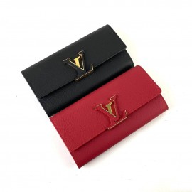 Louis Vuitton Capucines 100% genuine leather ladies wallets 