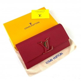 Louis Vuitton Capucines 100% genuine leather ladies wallets 