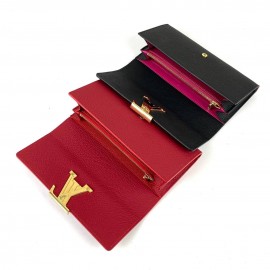 Louis Vuitton Capucines 100% genuine leather ladies wallets 