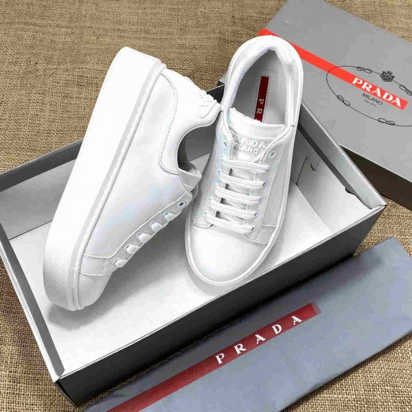 Prada Contrast-Heel low-top sneakers