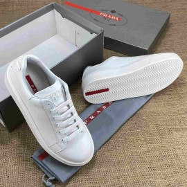 Prada Contrast-Heel low-top sneakers