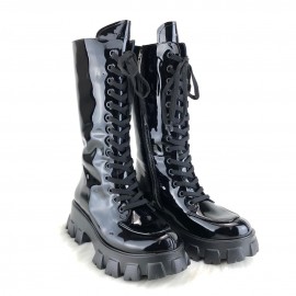 Prada Monolith Patent Leather Boots 