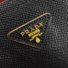 Prada Medium Saffiano Panier Bag Black