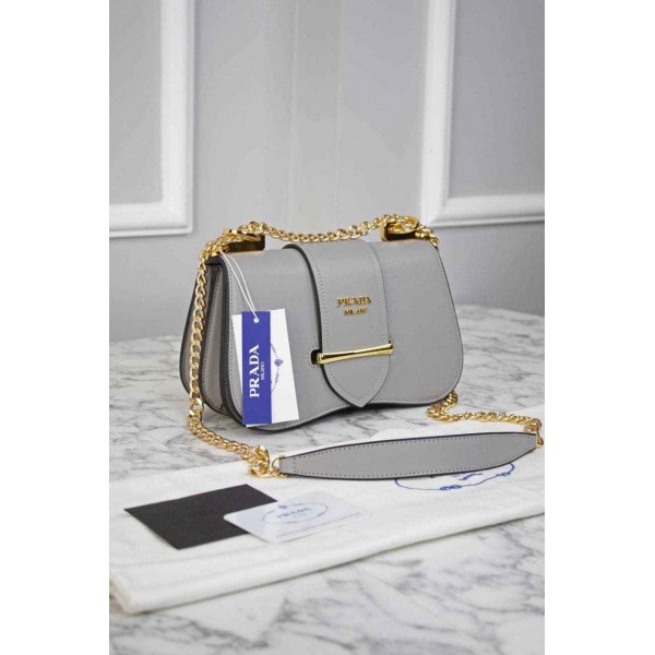 PRADA - Small City Calf Flap Bag 1