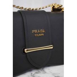 PRADA - Small City Calf Flap Bag 7