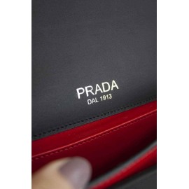 PRADA - Small City Calf Flap Bag 7