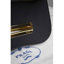 PRADA - Small City Calf Flap Bag 7