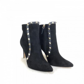 Valentino Garavani Rockstud Ankle Boots Suede Leather