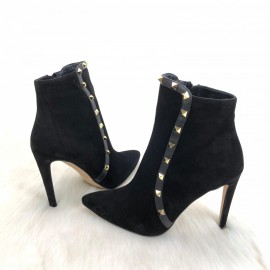 Valentino Garavani Rockstud Ankle Boots Suede Leather