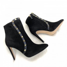 Valentino Garavani Rockstud Ankle Boots Suede Leather