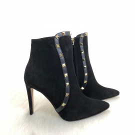 Valentino Garavani Rockstud Ankle Boots Suede Leather