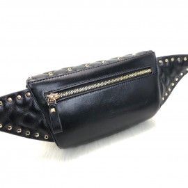 Valentino Rockstud Spike Belt Bag VLTN Black