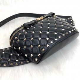 Valentino Rockstud Spike Belt Bag Black