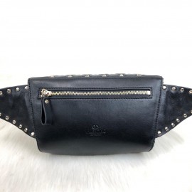 Valentino Rockstud Spike Belt Bag Black