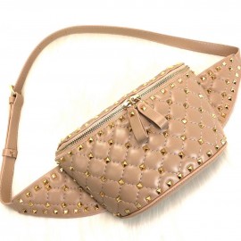 Valentino Rockstud Spike Belt Bag Taan