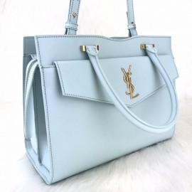 Ves Saint Laurent Uptown Medium Baby Blue