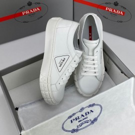 Prada Wheel Gabardine sneakers white 