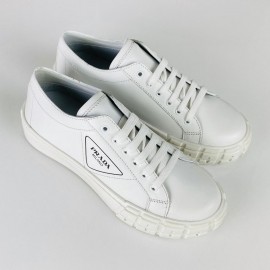 Prada Wheel Gabardine sneakers white 