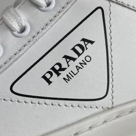 Prada Wheel Gabardine sneakers white 