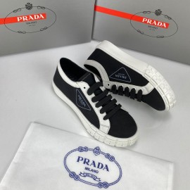 Prada Cotton Canvas Gabardine sneakers black