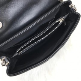 Yves Saint Laurent Loulou Small Black Silver