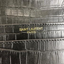 Yves Saint Laurent Sunset Medium Black Croco