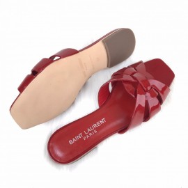 Yves Saint Laurent Tribute Flat Sandal Red