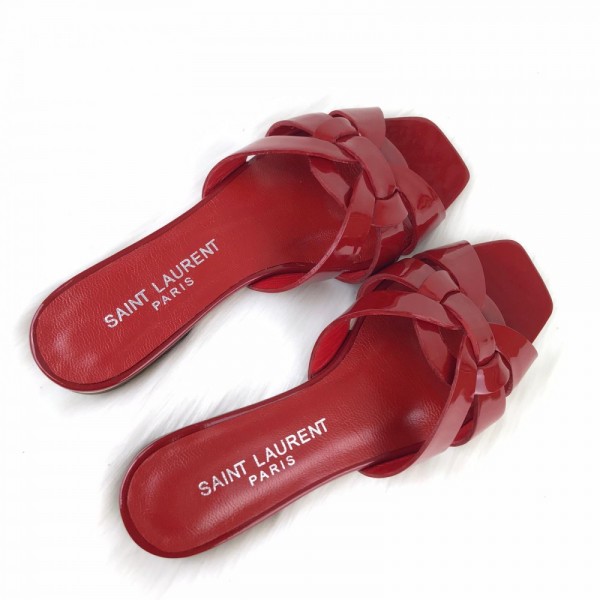 Yves Saint Laurent Tribute Flat Sandal Red